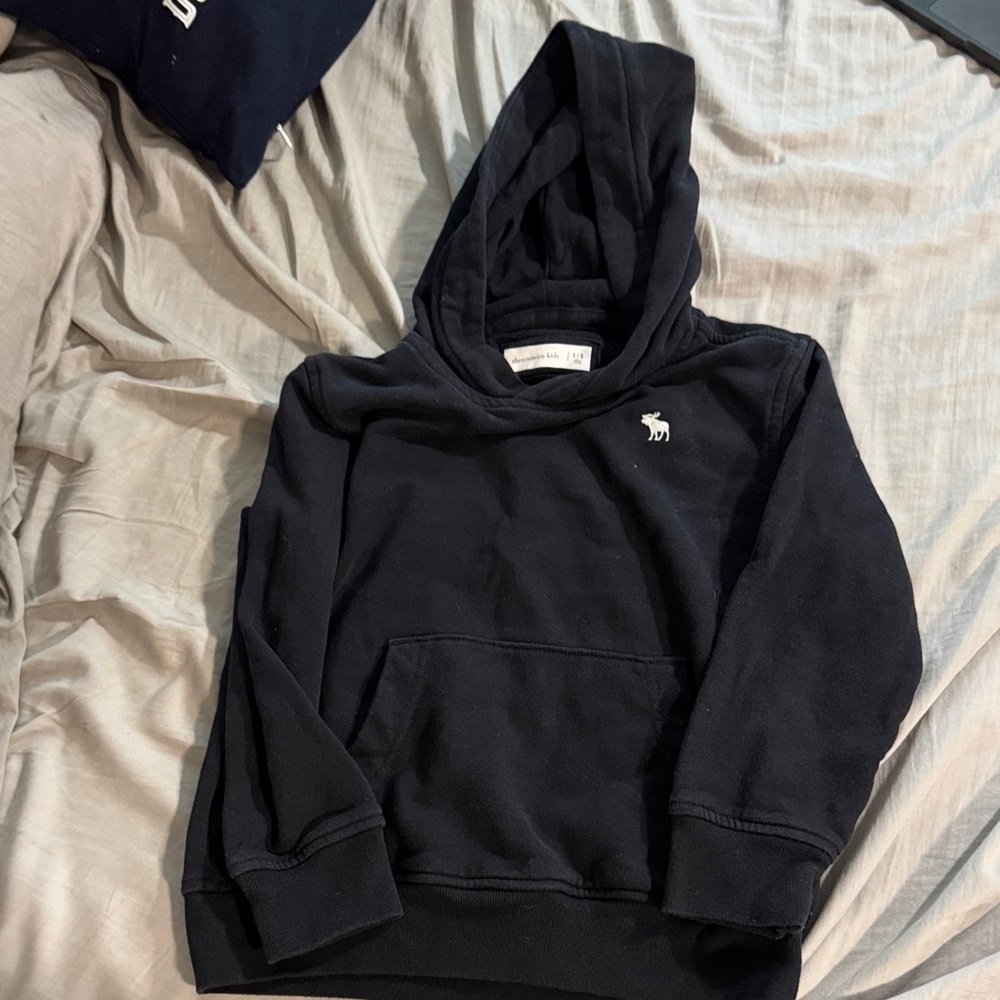 Abercrombie KidsBlack Hoodie with Logo
